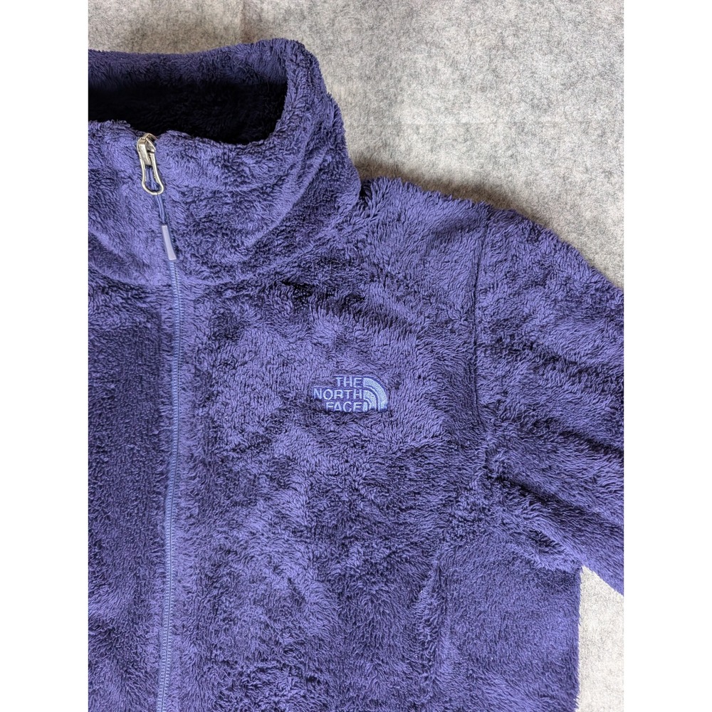 The North Face Osito Full Zip Fleece Jacket Navy Blue High Pile Silken S/P - Picture 6 of 10